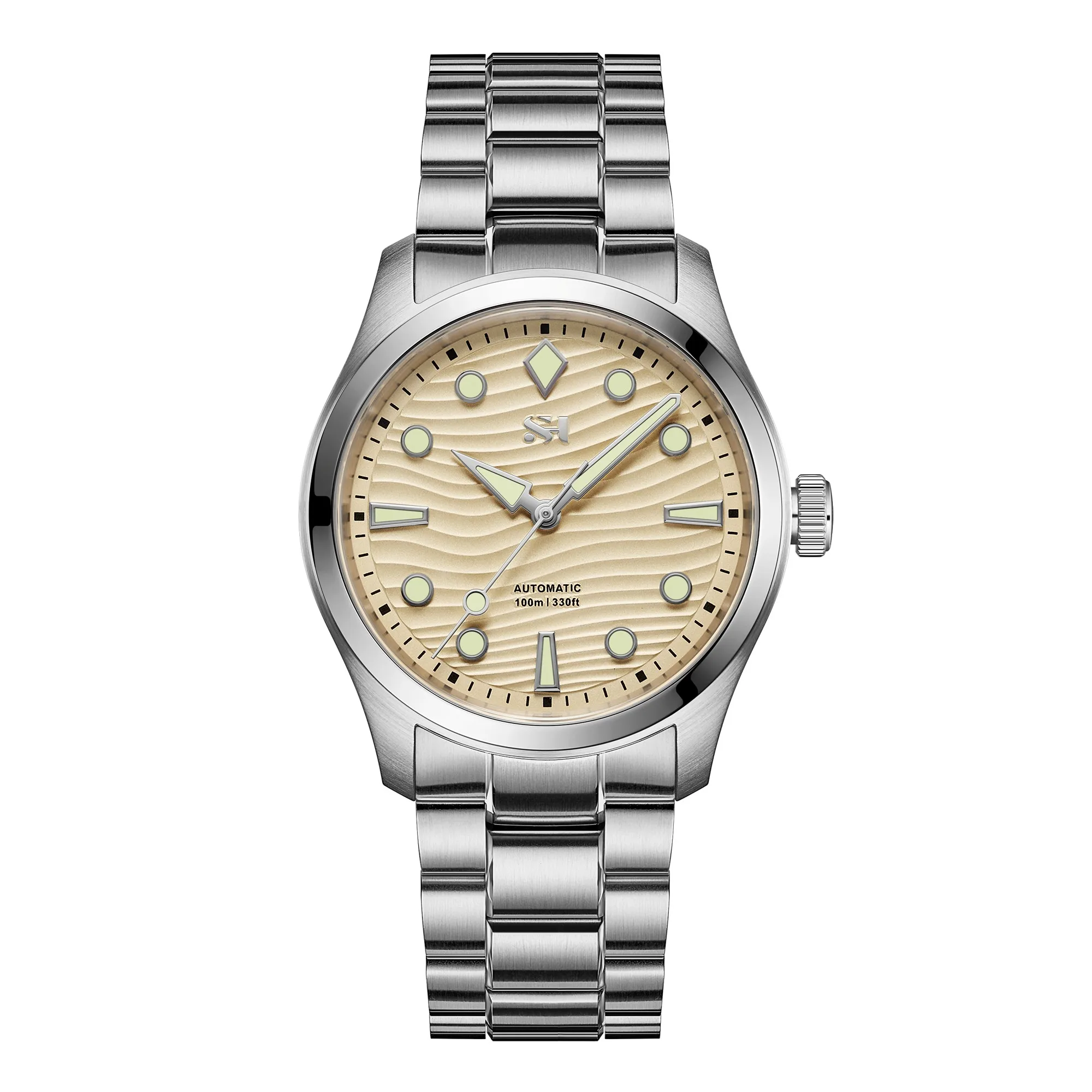 SH Limited Edition 38mm Ultra-thin Dive Watch PT5004 Automatic Mechanical Movement Waterproof100m Cathedral Pointer Collectibles